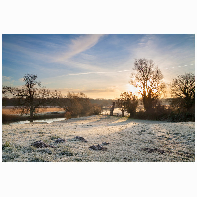 Frosty molehills Grantchester